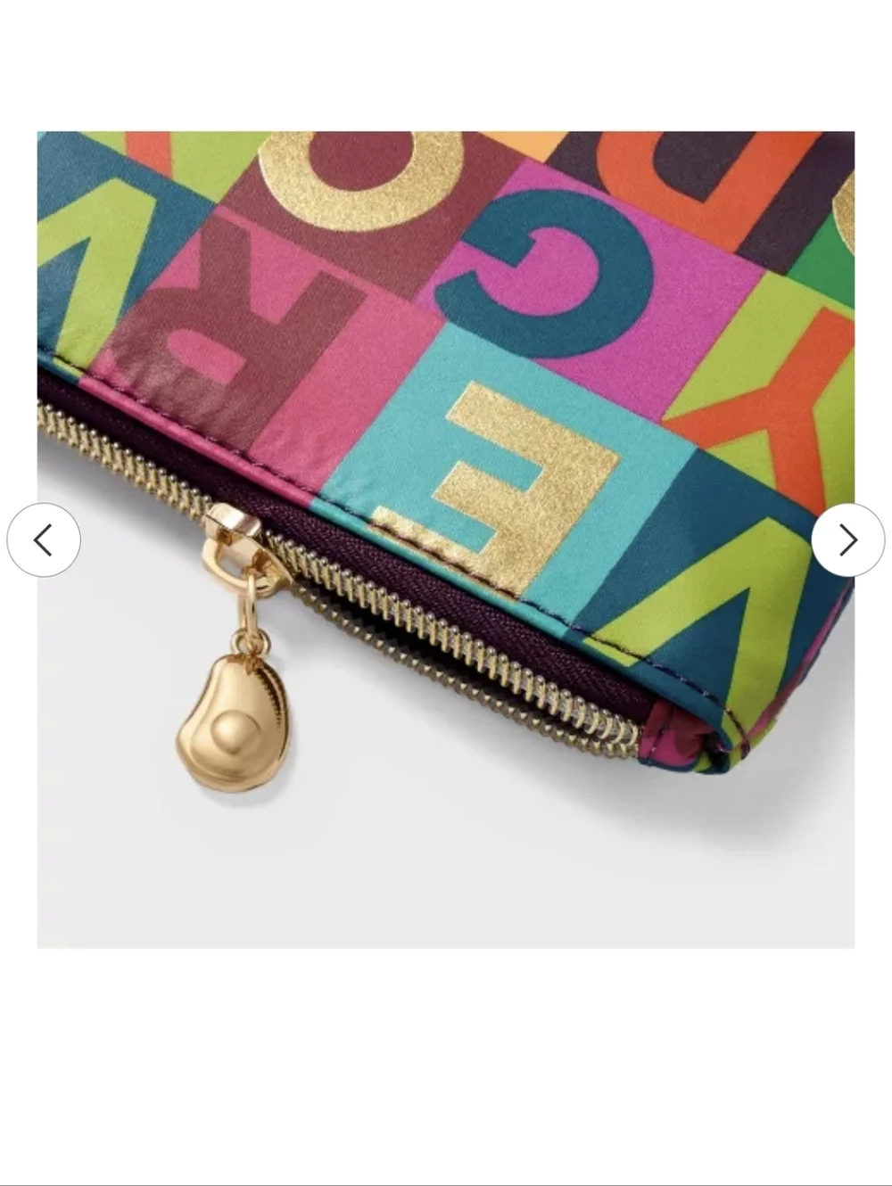 Tabitha Brown Very Good Zippered Pouch with Avocado Pull